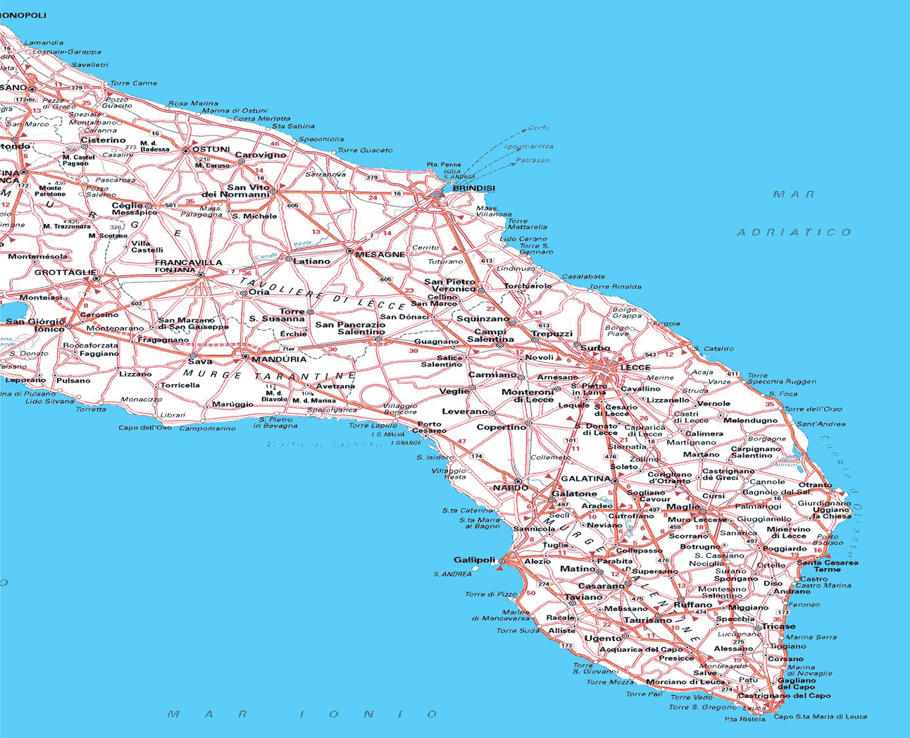 Cartina Puglia Cartina Puglia Google Maps Tomveelers Clicca Sulla Cartina Per Passare Alle