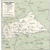 Plano de caminos en República Centroafricana - MapaCarreteras.org