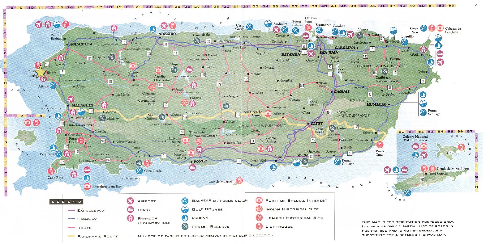 Mapa De Carreteras En Puerto Rico Mapacarreteras Org